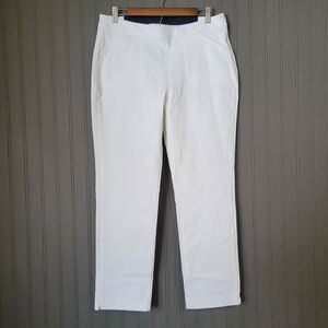 Peter Millar Dynamite Technical Stretch Golf Pants White Women's Size 12